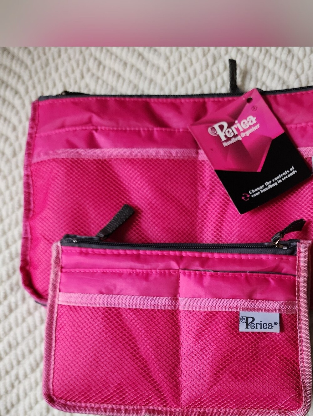 Periea Chelsy Purse Organizer 2 PC - Pink